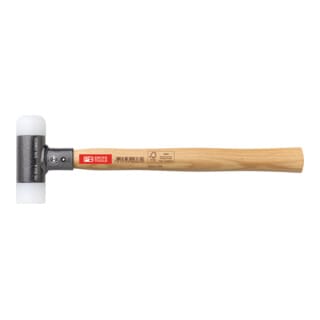 PB Swiss Tools Rückschlagfreier Hammer, mit Nylon-Einsätzen, Hickory-Stiel, 32 mm