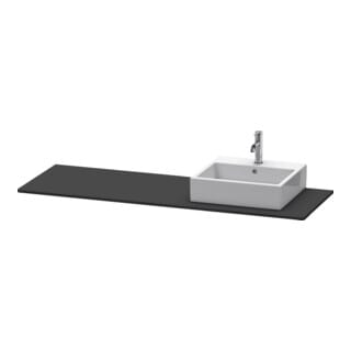Duravit Konsole XSquare 160x55x1,6cm, m 1 AS, B re, graph matt
