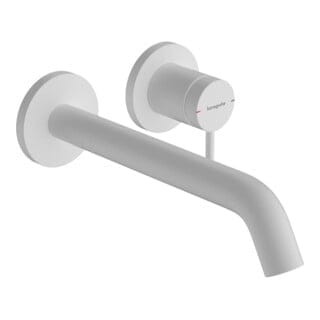 hansgrohe Einhebel-Waschtischarmatur Tecturis S UP, f Wandmont., Ausl. 225mm, mattweiß