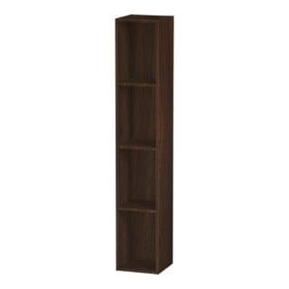 Duravit Regalelement L-Cube 18x18x100cm, 4 Fäch., vert, Nussb geb.