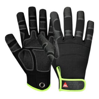 Hase Montagehandschuhe Technik, 5 Finger Größe 10, Velcro