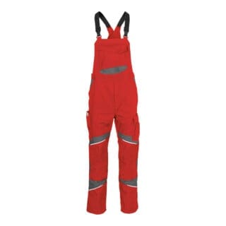Kübler Latzhose ACTIVIQ cotton+ mittelrot/anthrazit Form 3450 Größe 25