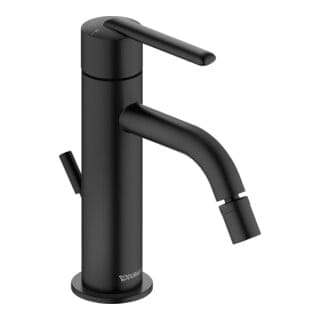 Duravit Bidet-Einhebelmischer Balcoon Ausl. 119mm, m Zugstg. Abl.garn, sw matt