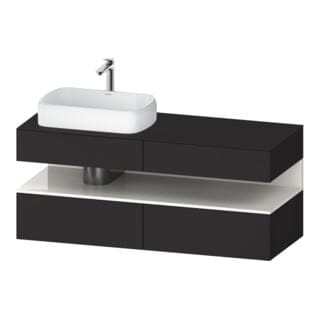 Duravit Waschtischunterschrank Qatego 140x55x60cm, w g/Gra m, Pl, Beck. li
