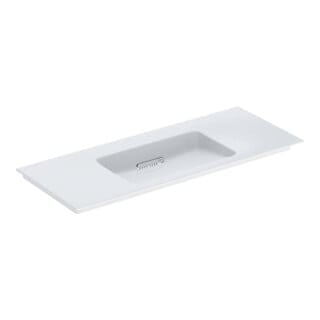 Geberit Möbelwaschtisch One 120cm, o. Hahnl. + ÜL, we. K-Tect/Bl we.