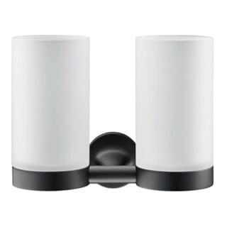 Duravit Glashalter Starck T dopp., Wandmont., Gl. we m, schwarz matt