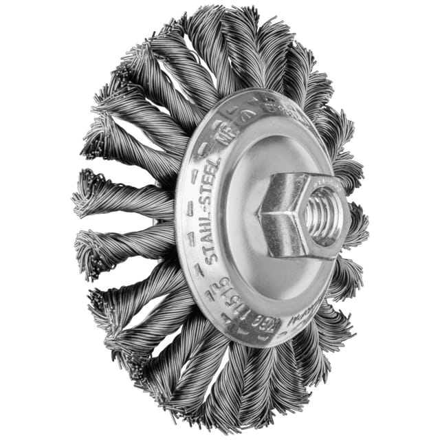 PFERD TOOLS COMBITWIST Kegelbürste gezopft KBG Ø 115x15 mm M14 Stahl-Draht-Ø 0,50mm Winkelschleifer