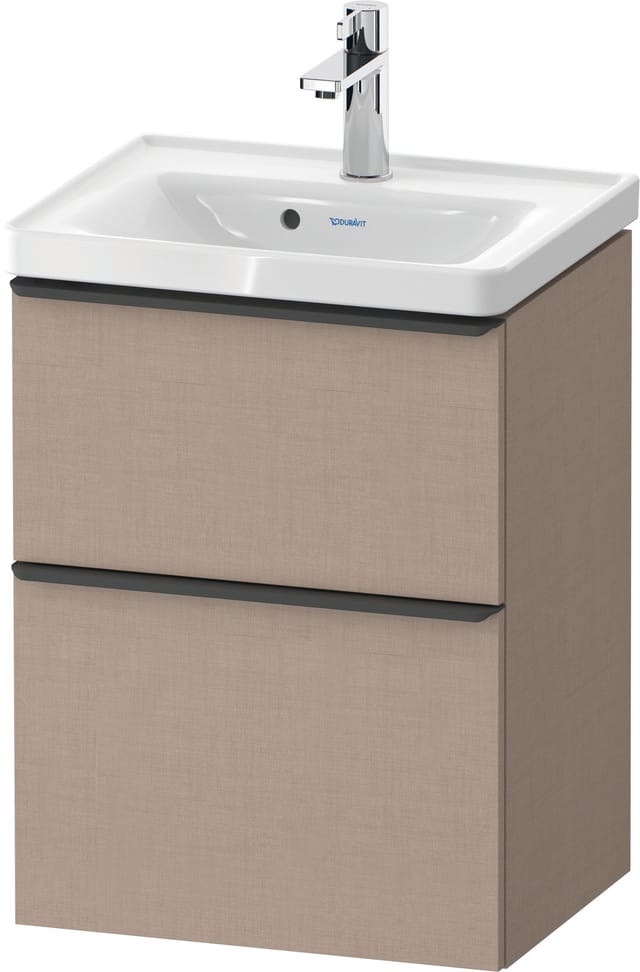 Duravit Waschtischunterschrank D-Neo 48,4x37,2x62,5cm, 1 Kast, schwarz/Leinen