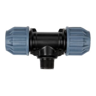 floraworld PP-T-Rohr-Verschraubung AG 19mm(3/4") für 25mm Rohr