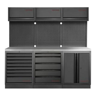 Kraftwerk Mobilio 3er Kombi Oberschrank Edelstahl