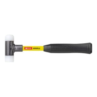 PB Swiss Tools Rückschlagfreier Hammer, mit Nylon-Einsätzen, Superglas-Stiel, 27 mm