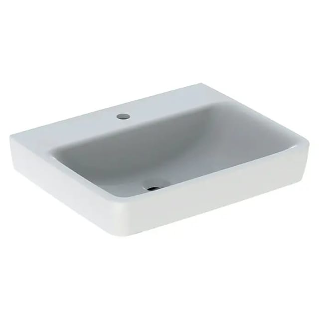Geberit Waschtisch Renova Plan 60x48cm, Hahnl. mit., o. ÜL, we. K-Tect