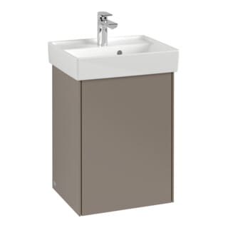 V&B Waschtischunterschrank Collaro 41x54,6x34,4cm, WT mit, Anschl re, taupe