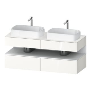 Duravit Waschtischunterschrank Qatego 140x55x60cm, w m/we g, Pl, B bs, B