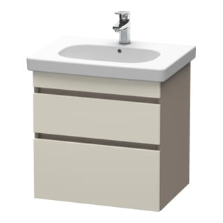 Duravit Waschtischunterschrank DuraStyle 60x45,3cm, tau/bas ma, 2 SchKa., wandhängend