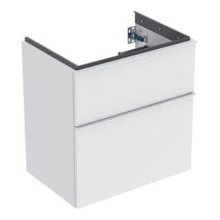 Geberit Waschtischunterschrank iCon 59,2x61,5x41,6cm, 2 L, we. ma/Gr we. ma