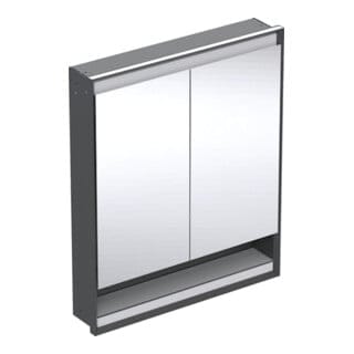 Geberit Spiegelschrank One 75x90x15cm, s m/Al pb, m N + ComL, 2 T