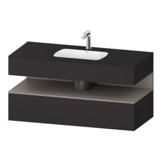 Duravit Einbauwaschtisch-Möbel-Set Qatego 120x55x60cm, ba m/Gr m, Kon-WTU, B
