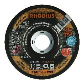 RHODIUS TOPline XTK6 EXACT Extradünne Trennscheibe 125 x 0,6 x 22,23 mm