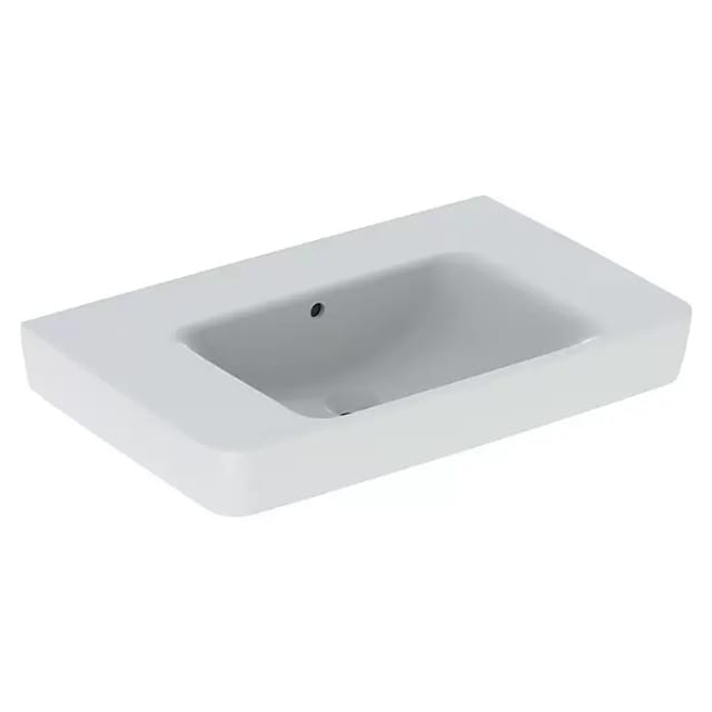Geberit Waschtisch Renova Plan 75x48cm, o HL, m Ü, Abl, we. K-Tect