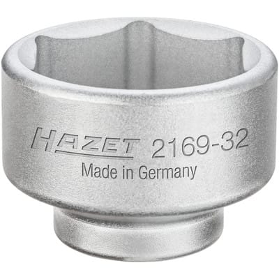 HAZET Ölfilter-Schlüssel 2169-32 Vierkant hohl 10 mm (3/8 Zoll) Außen-Sechskant Profil