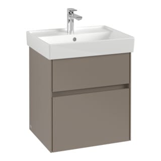 V&B Waschtischunterschrank Collaro 51x54,6x41,4cm, WT mittig, taupe