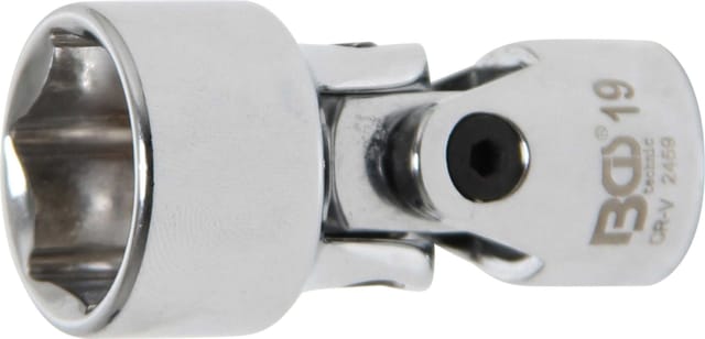 BGS Kardangelenk-Einsatz Sechskant 2459, Antrieb Innenvierkant 10 mm (3/8"), SW 19 mm