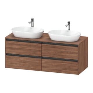 Duravit Waschtischunterschrank Ketho.2 140x55cm, B bs, N Nat, 4 Schub., wandhängend