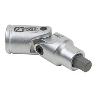 KS Tools 3/8" Bit-Stecknuss mit Gelenk für Innensechskant-Schrauben am Bremssattel, 7mm