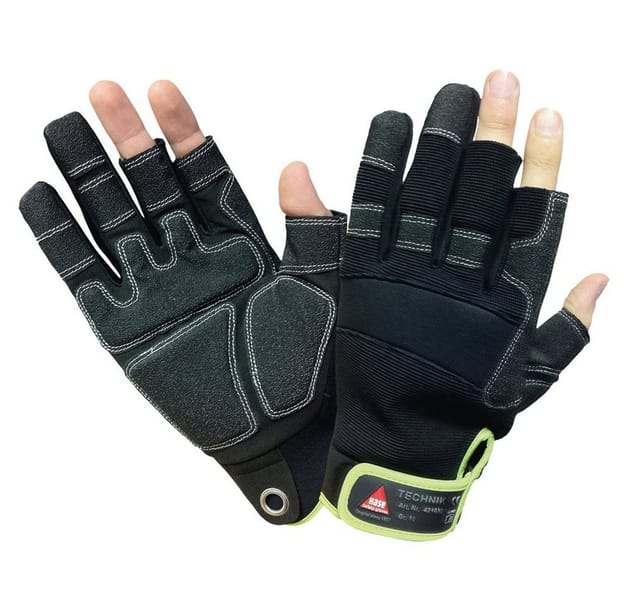 Hase Montagehandschuhe Technik, 3 Finger Größe 9, Velcro