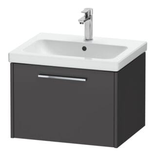 Duravit Waschtischunterschrank D-Code 58,4x40x46cm, 1 Ausz., graph ma, Gr. chr