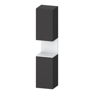 Duravit Hochschrank Qatego 40x36x1760cm, 2 T, B, An r, we m/Grap ma