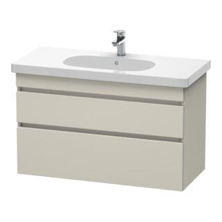 Duravit Waschtischunterschrank DuraStyle 100x45,3cm, Tau, 2 SchKa., wandhängend