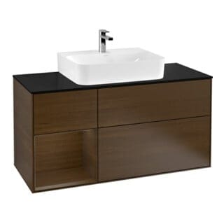 V&B Waschtischunterschrank Wandbeleuchtung Finion 120cm, Pl bla m, Reg li wal ven, wal ven