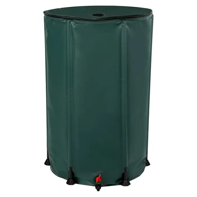 floraworld Faltbare Regentonne 250 L, 60 x 90 cm, grün -