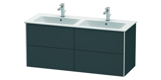 Duravit Waschtischunterschrank XSquare 128x47,8x56cm, 4 Schubk., wandhängend, graph m