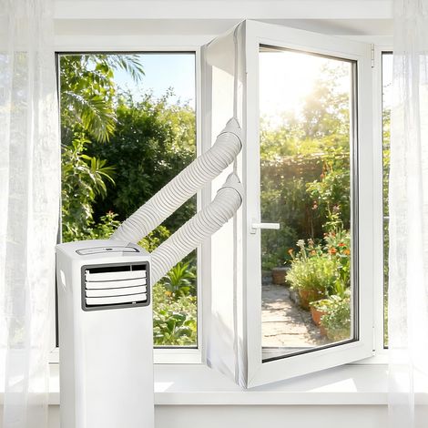 300 Cm Fensterdichtung Für Mobile Klimaanlagen, Fensterdichtungstuch Für Mobile Klimaanlagen Mit Doppelreißverschluss, Einfache Montage