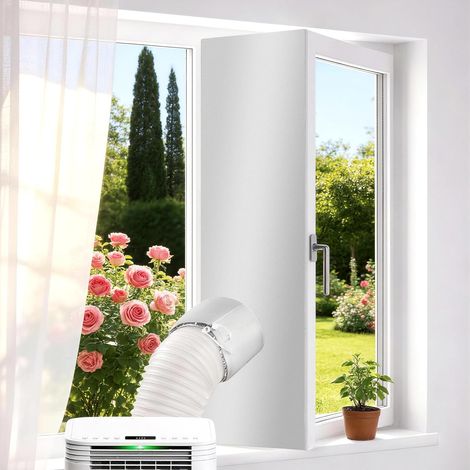 500 Cm Langes Dichtungsset Für Tragbare Klimaanlagen, Universelle Fensterdichtung Mit Kordelzug, Fensterdichtungsset Für Schlafzimmerfenster Für Mini-klimaanlagen, Kein Bohren Erforderlich