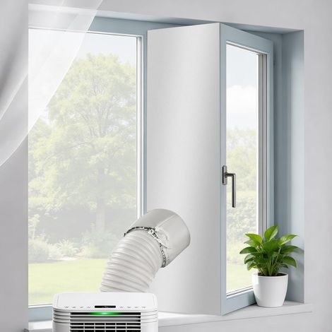 400 Cm Fensterdichtung Für Klimaanlage/wäschetrockner, Blockiert Effektiv Heiße Luft, Geeignet Für Fenster, Dachfenster Und Schiebefenster (mit Zugschnur)