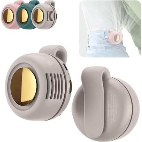 Kleiner, Tragbarer, Leiser Mini-clip-ventilator Ohne Rotorblätter, 3 Geschwindigkeitsstufen, Mini-wirbelventilatoren Für Gürtelclips