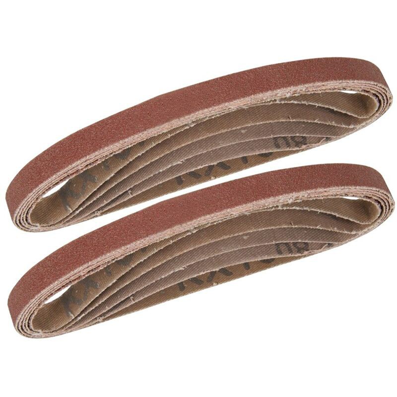 Schleifbänder (10) Für 10x330 Feilen, Verschiedene Körnungen