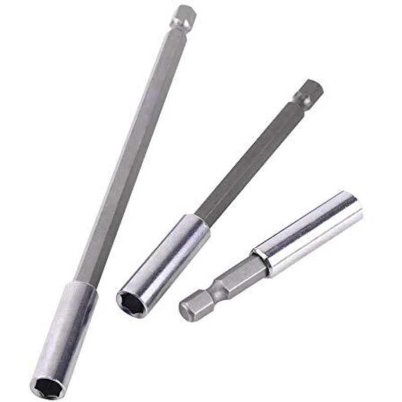 Eosnow, 3-teiliger Magnetischer Bithalter, 6 Cm/10 Cm/15 Cm Bohrerverlängerungsset, 1/4"-sechskant-schraubendreher-bithalter