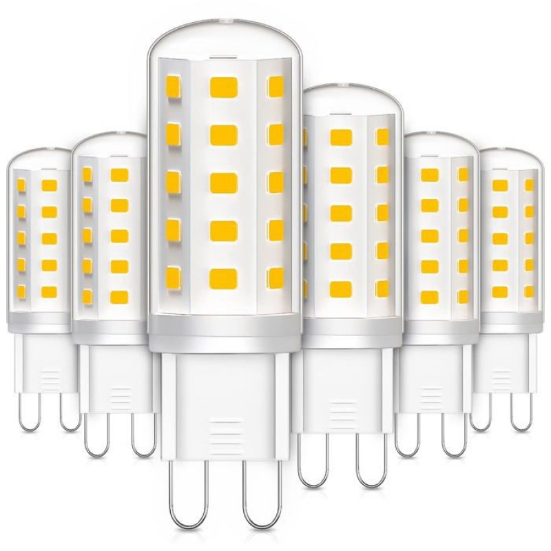 6er-pack G9 3w Led-lampen (entspricht 30w), Warmweiß 2700k, 380lm, Flimmerfrei, Nicht Dimmbar
