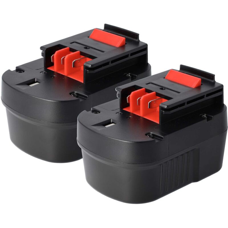 Vhbw 2x Ersatzakkus Für Black & Decker A12, A12-xj, A12ex, A1712, Bd1204l, Bpt1047 Für Elektrowerkzeuge (1500mah Nimh 12v)