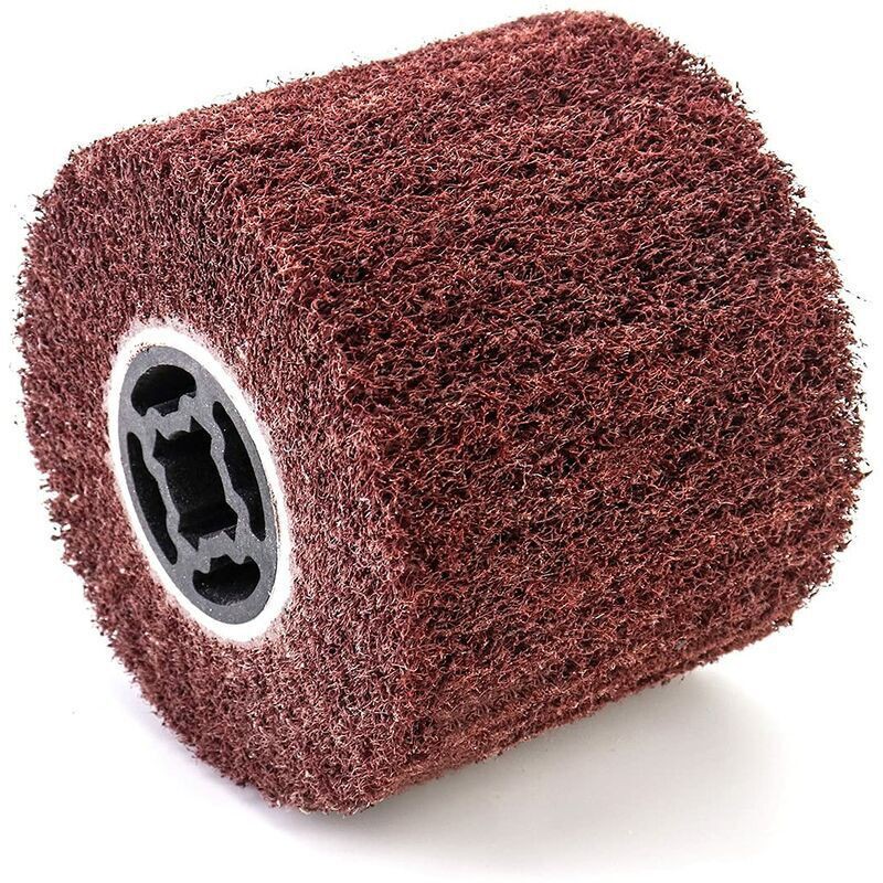 Ahlsen Schleifbürste, Synthetikfaserbürste Für Die Außenrenovierung, Ø120x100x19mm, Körnung 120