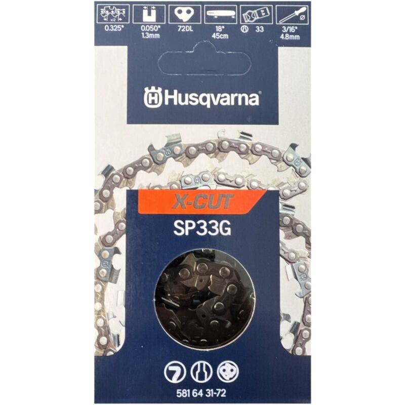 Husqvarna X Cut Sp33g Ersatzkette Halb Meiel 1,3 Mm 33 Cm (581643172)