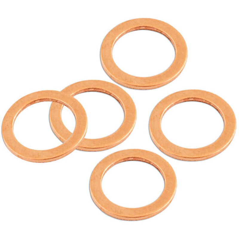 Kupfer-dichtscheibe Din 7603 A – Detail: 100 M5 X 9 X 1 Mm