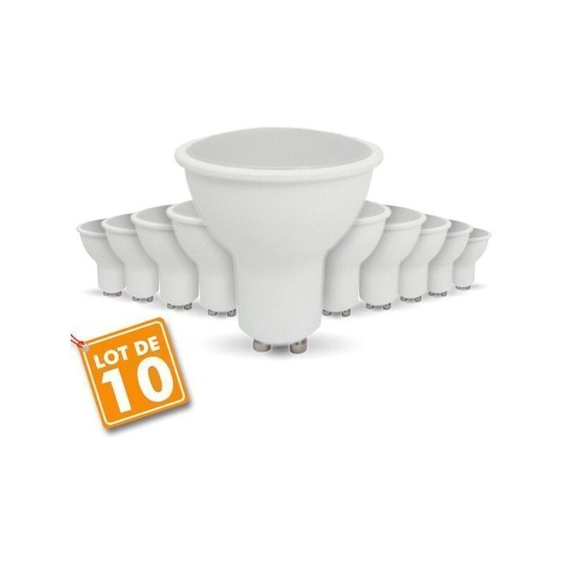 10er-pack Gu10 Led-lampen, 7 W (entspricht 75 W), 4000 K, Neutralweiß