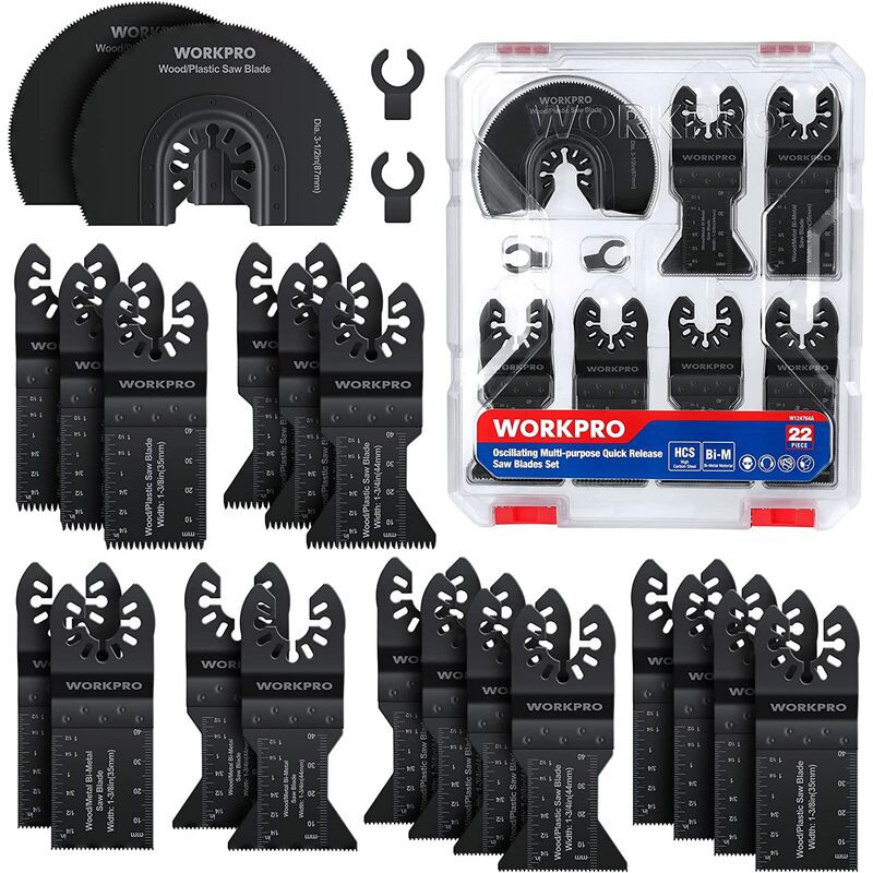 Oszillierende Sägeblätter, Zubehörset Für Oszillierende Multifunktionswerkzeuge, Universal-sägeblatt Für Dremel, Bosch, Makita, Dewalt - 22-teilig