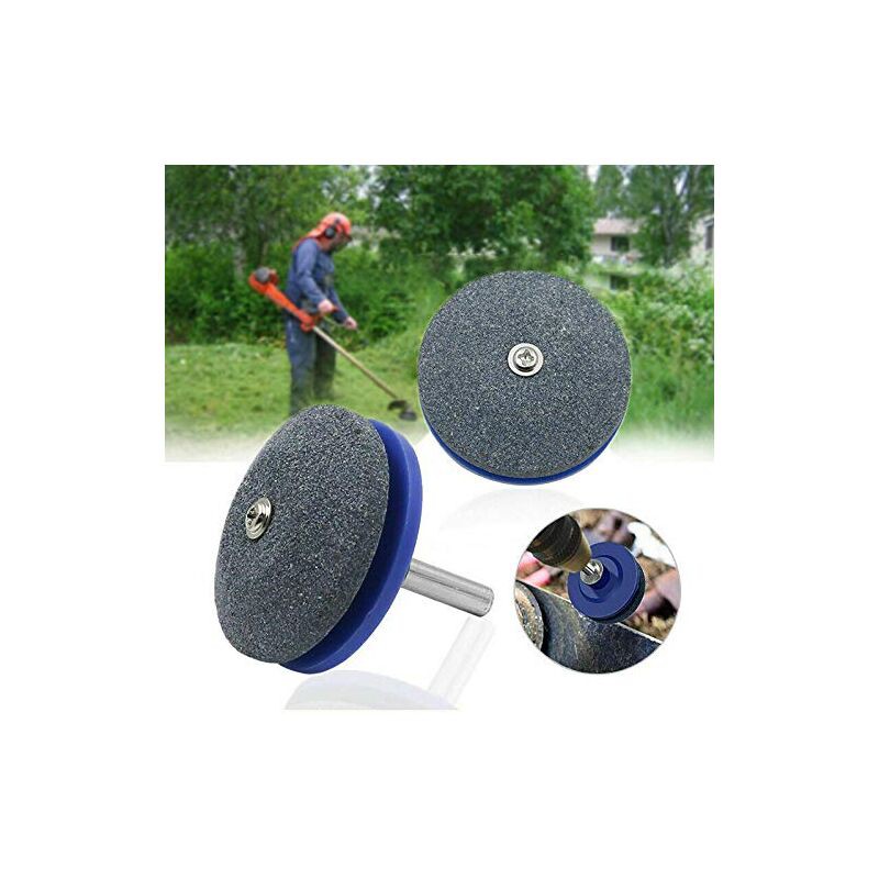 Rasenmähermesserschärfer – 2er-pack (blau), Ideal Zum Schärfen Stumpfer Messer,